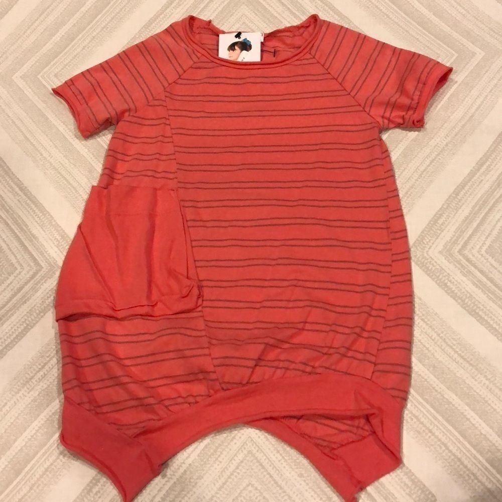Joah Love Orange with Stripes Shirt or Dress